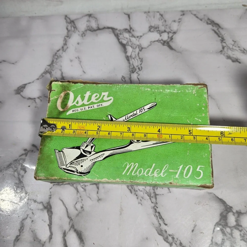 Vintage Oster Hand Hair Clipper Model 105 Size 00 with Original‎ Box